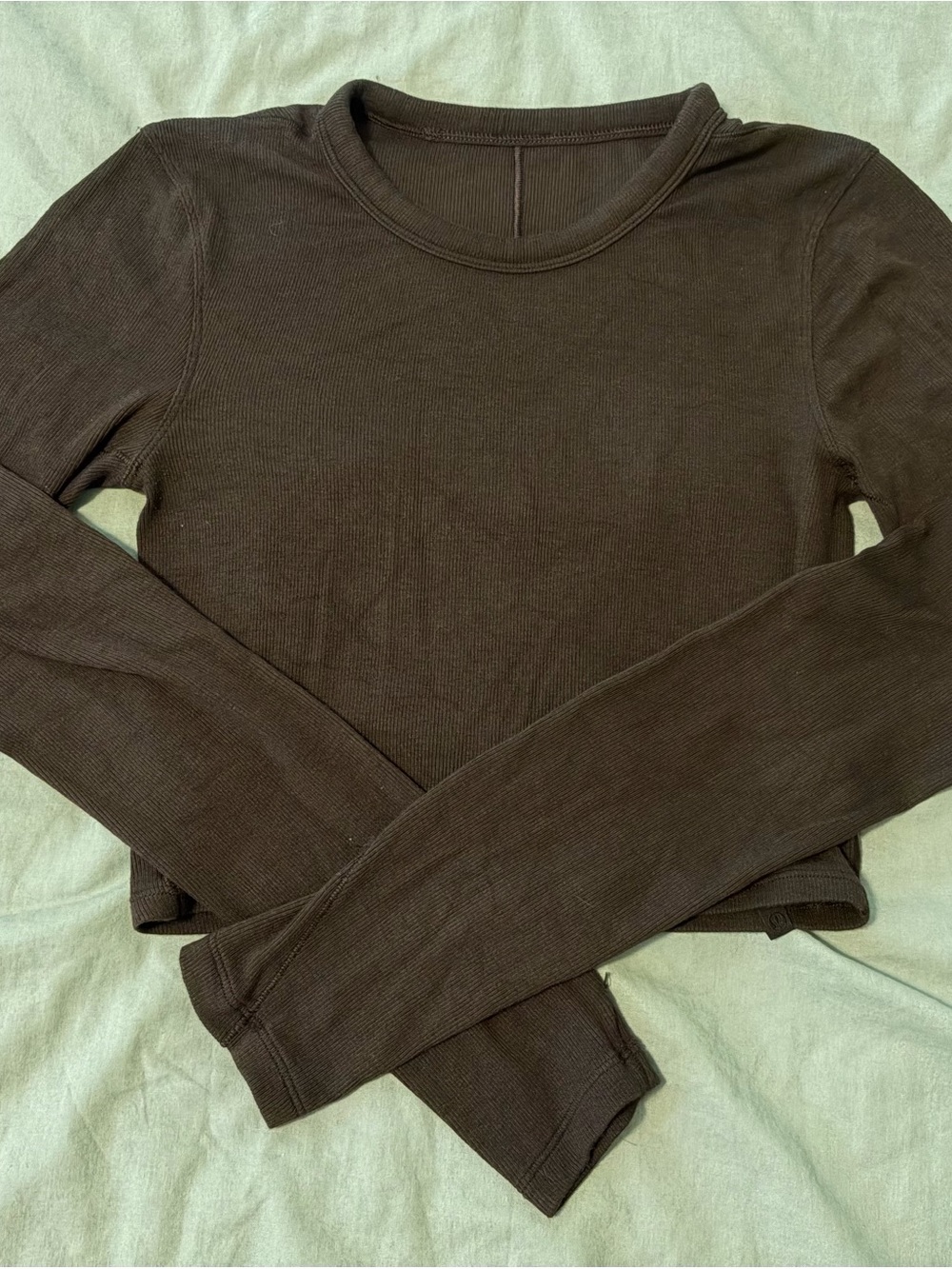 Lululemon Ribbed Long-Sleeve Top - Brown